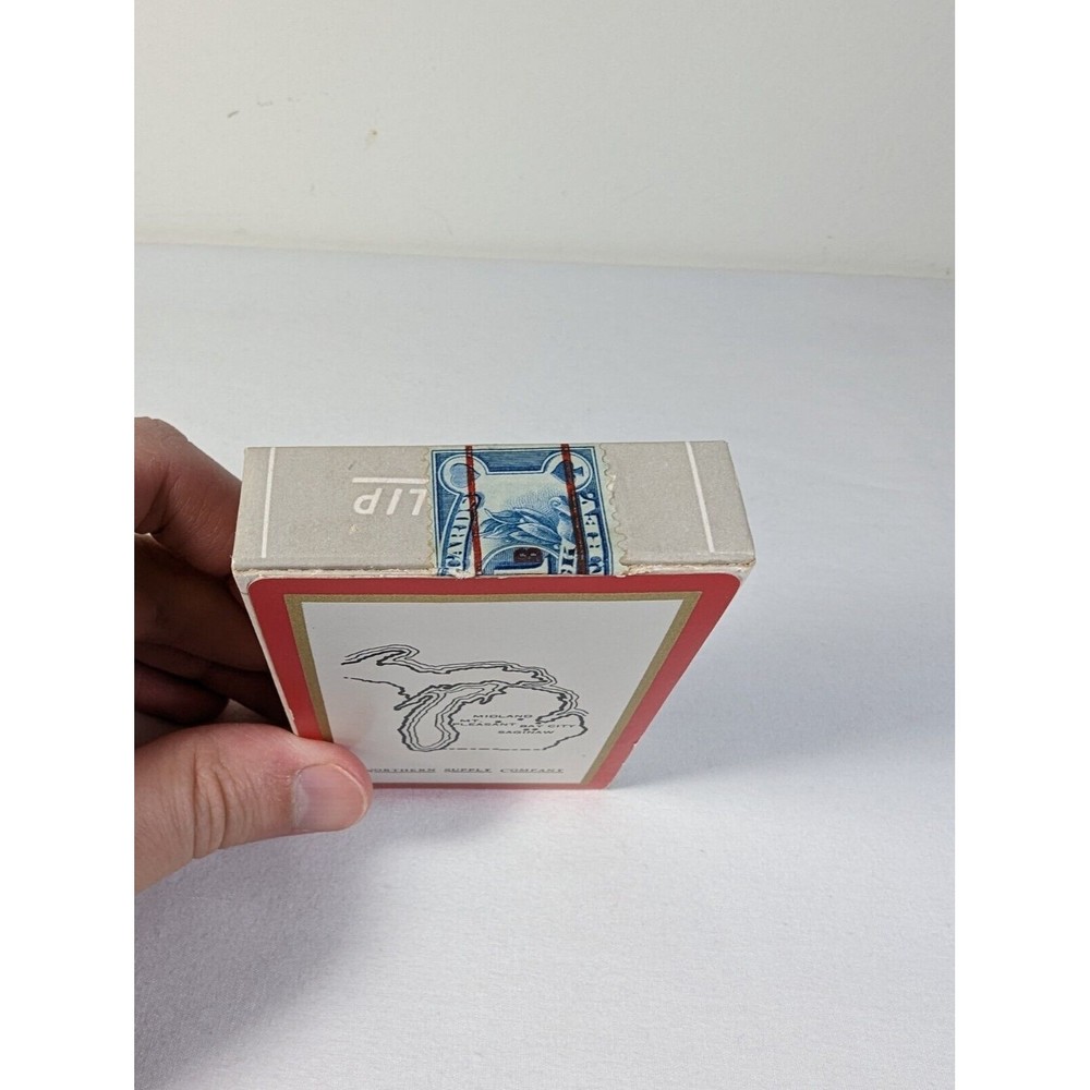 Vintage State of Michigan Remembrance Playing Cards Northern Supply Company - Picture 6 of 6
